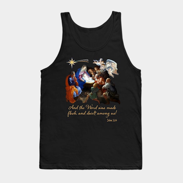 And the Word was made flesh, and dwelt among us Tank Top by Brasilia Catholic